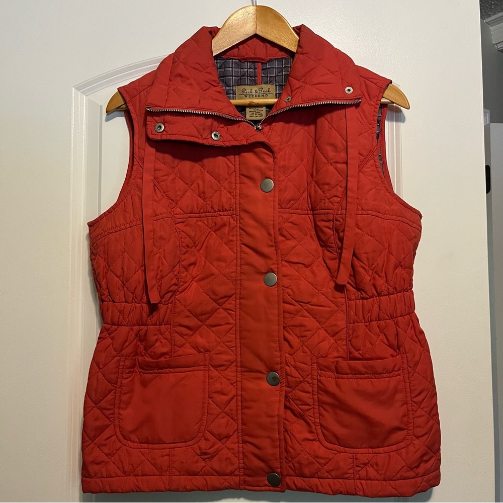 Peck & Peck Weekend Puff Vest Size M (PEACH COLOR)
